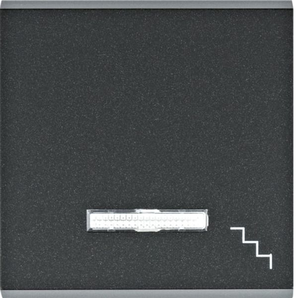 "Staircase" symbol button - black image 1