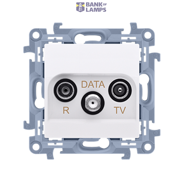 R-TV-DATA socket, atten.: 10dB, white image 1