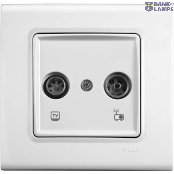 Linnera-Rollina TV-Radio Socket Transitive (7-12-dB) Beige image 1