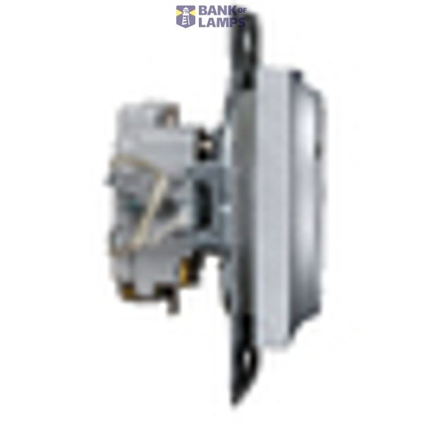 Pin socket outlet with safety shutter, screw clamps, silver image 7