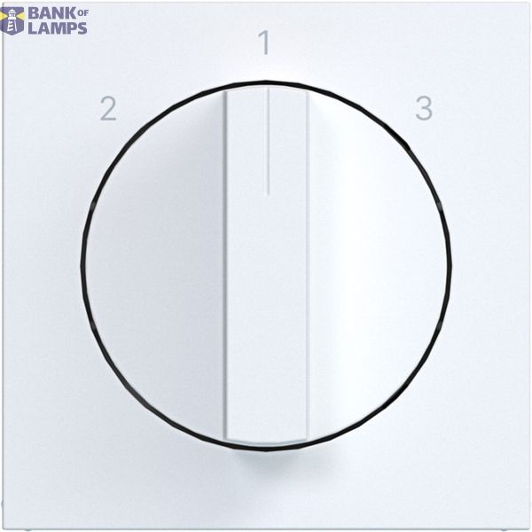 Central plate 3-position switch, A.x/C.x, matte light white image 1
