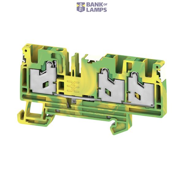 PE terminal, SNAP IN, Green/yellow, 4 mm², 1000 V, Number of connectio image 1