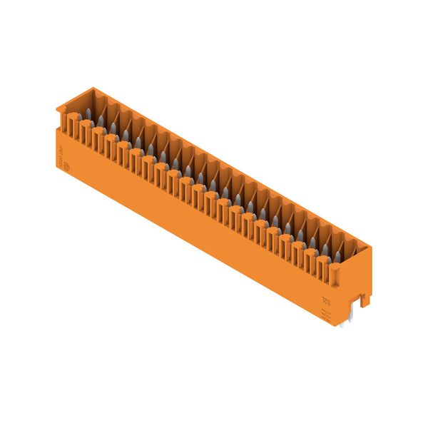 PCB plug-in connector, male header, closed side, THT solder connection, 3.50 mm, Number of poles: 44, 180°, Solder pin length (l): 3.5 mm, tinned, orange, Box image 4