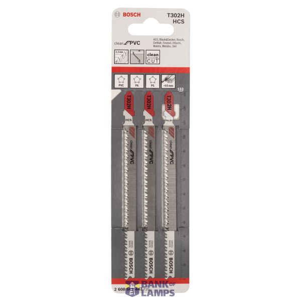 Jigsaw blade T 302 H Clean for PVC 3 pcs. image 2