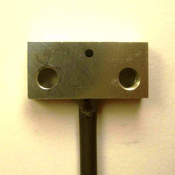 Fiber optic sensor head, through-beam, square, flat-view, M3 threaded E32 9426G image 2