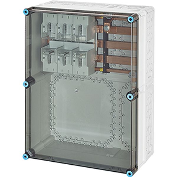 Mi Fuse box IP65, 1x400A NH2 3p, on Rail 630A 5 poles, 450x600mm (Mi 6677) image 2