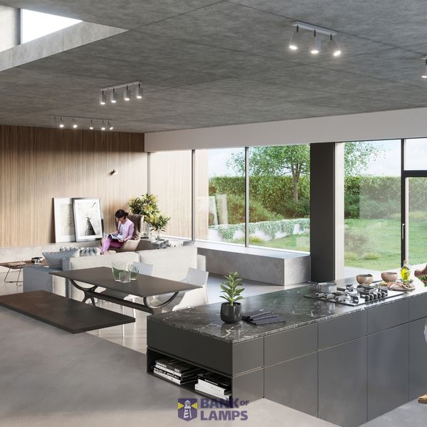 CEILING LAMP MERIDA 3 GREY GU10 3X40W IP20 image 3