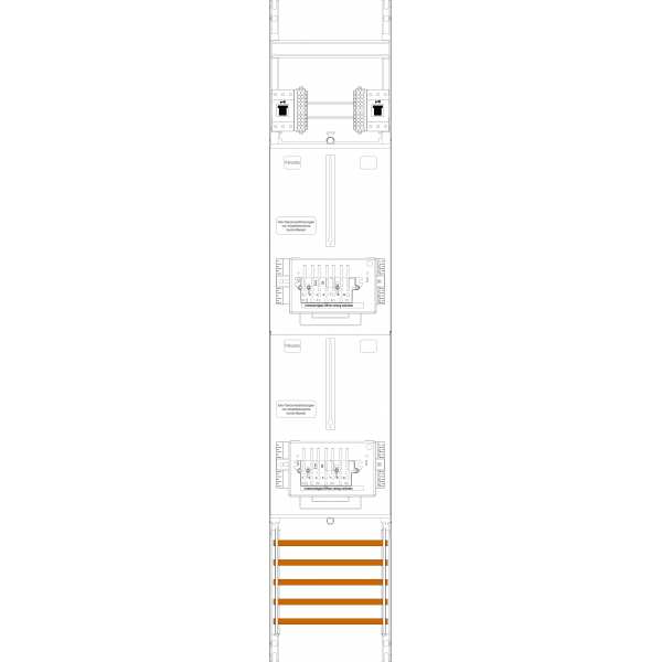 Counter field Z16-ZSK-HSS, 1 field, H=1350mm, 2-3.HZ, 2 ZSK set, 2 HSS (Z16-ZSK-HSS) image 1