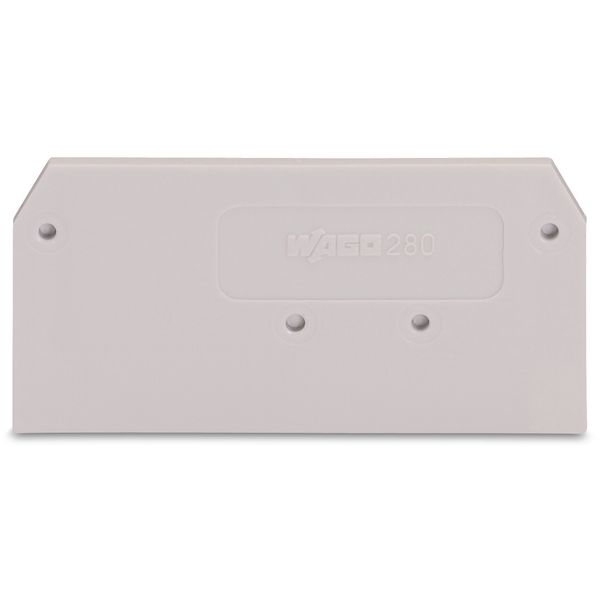 End and intermediate plate 2.5 mm thick light gray image 1