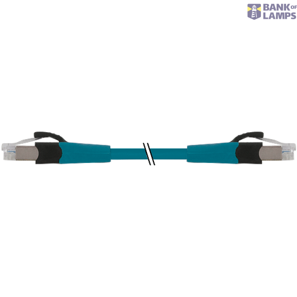 RJ45 male 0° / RJ45 male 0° shielded FRNC/LS0H 4x2xAWG27 BU 70m image 1