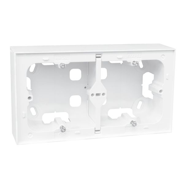 LOGUS 90 SERIES DOUBLE SURFACE MOUNT BOX WH image 2