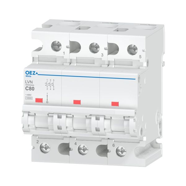 Miniature circuit breaker LVN-80C-3 image 1