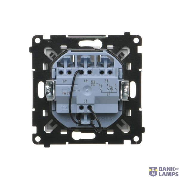 Single IEC antenna socket - male terminal, (module), Simon 24, IP20, champagne matt image 1