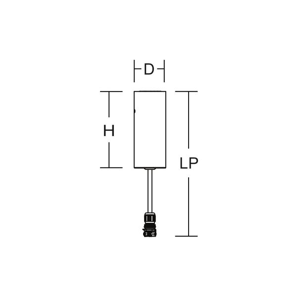 Pendant attachment D 72 H 175LP 3000 colour: anthracite image 3
