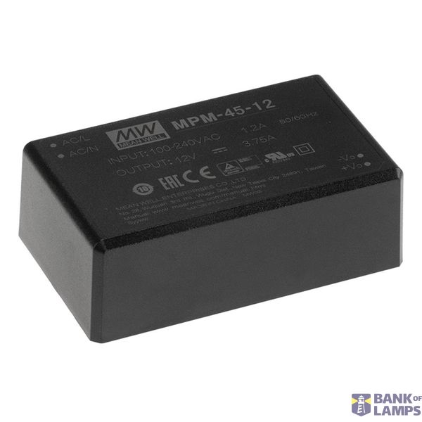 Mean Well MPM-45-12 AC/DC-Printnetzteil 12 V/DC 45 W image 1