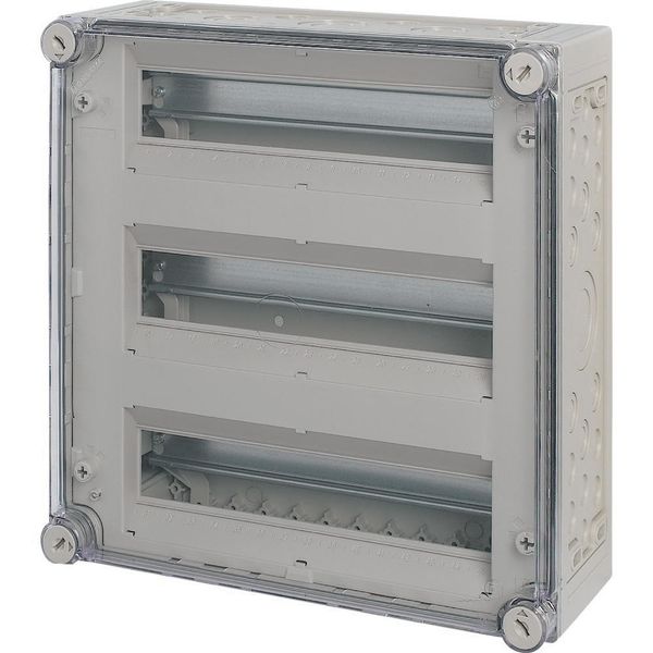 AV/I44-125 MCB enclosure, IP65, mounting rail vertical, HxWxD=375x375x150mm image 3