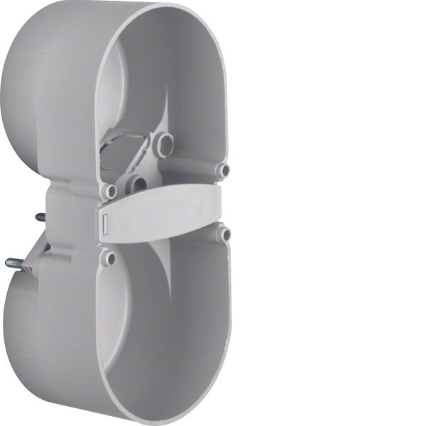 Contact protection box 2gang, Integro module inserts, grey image 1