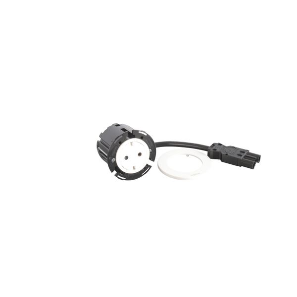 DISQ 60 1 SOCKET SCH WHITE WITH WIELAND CORD 0,5M image 1