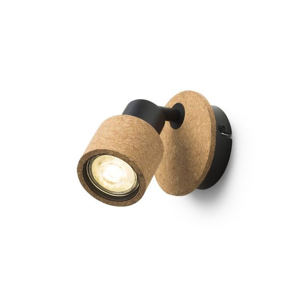 ASTRA wall cork/black 230V LED GU10 4.5W image 1