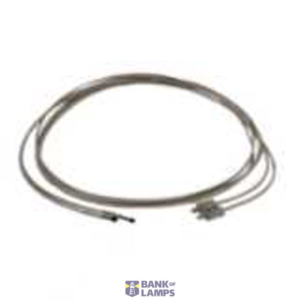 E32 1108F Fiber optic sensor head, limited reflective, square, side view, R25 heat resistant fiber, up to 300ÂºC, 2 m cable E32 1108F image 1