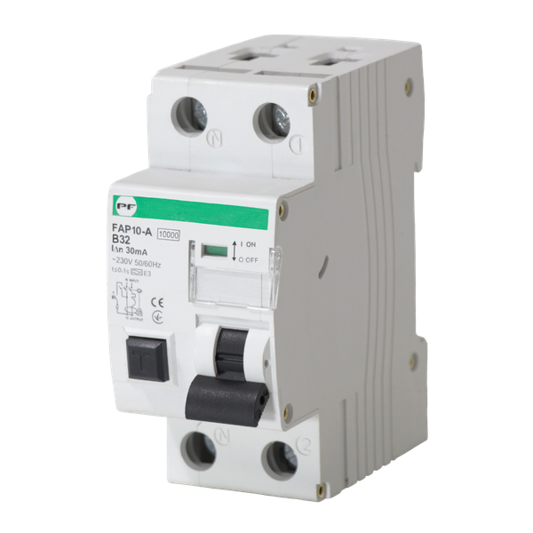 Residual current circuit breaker with over-current protection FAP10-A B25A 0,03A A-type, 10kA image 1