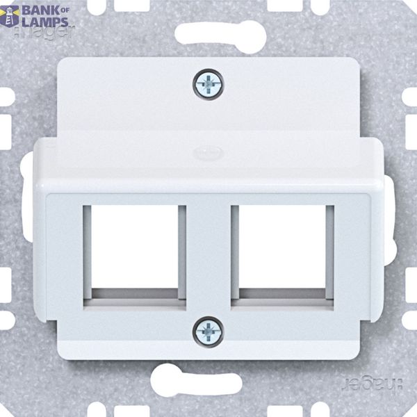 Centraalplaat 2-v, AMP connectors, A.x/C.x/S.x/B.x/Q.x/K.x wit gl. image 1