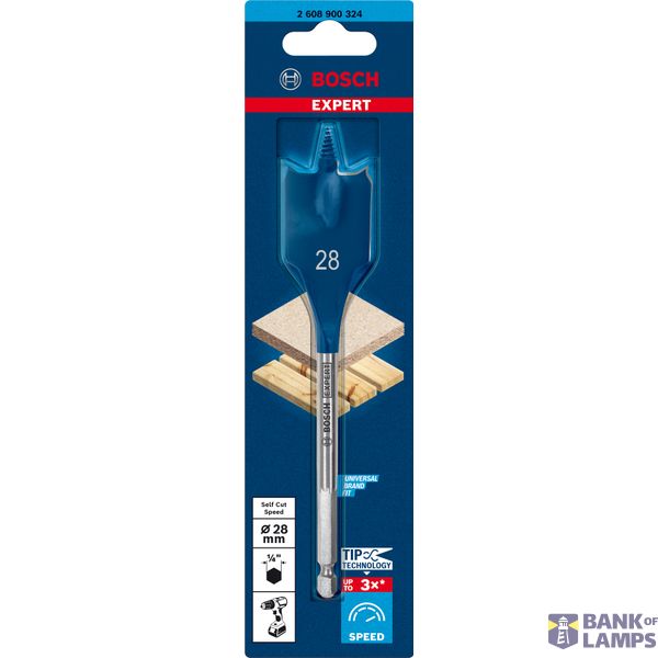 EXPERT Self Cut Speed Spade Drill Bit 28 x 152 mm image 2