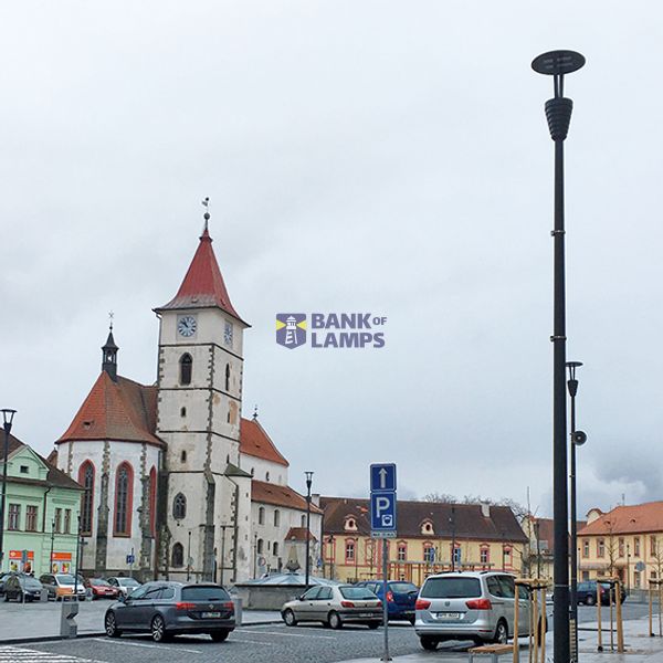 CONE-SHAPED POLE W/BASE 1480 H=4000 GRAP image 1