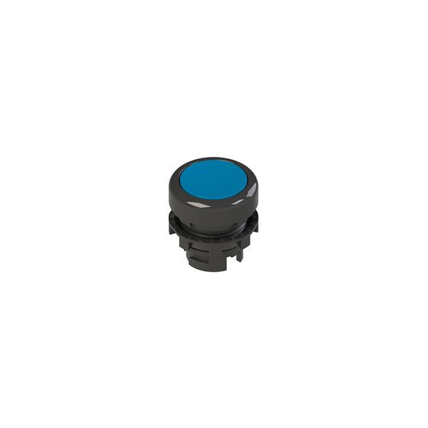 Spring-return blue flush pushbutton image 2