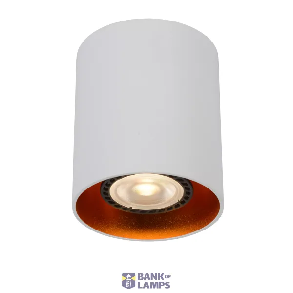 Lucide BIDO - Ceiling spotlight - Ø 8 cm - 1xGU10 - White image 1