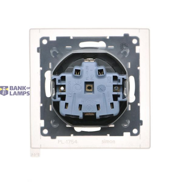 Buttons for the double switch, (rocker), Simon 24, IP20/IP44, black matt image 1
