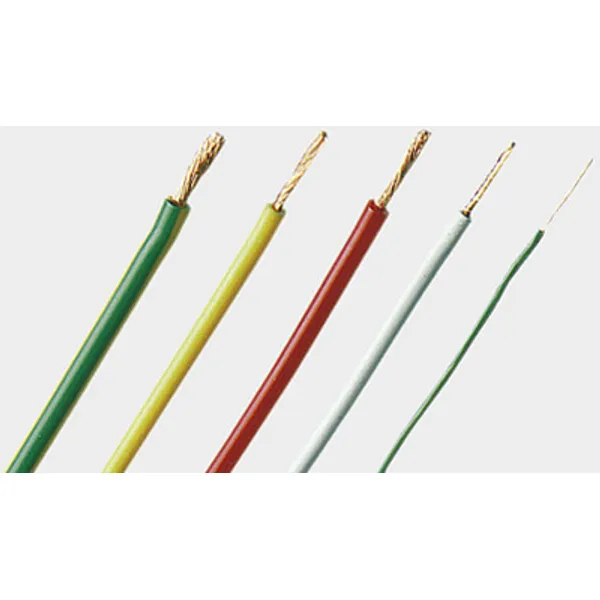 Silicone-switching strand, extremely flexible, halogen free, Cableline, 0.75 mm², 385 x 0.05 mm, yellow, outer Ø 3.5 mm, 61.7606-10024 image 1