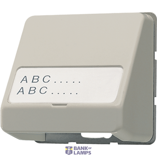 Data connection housing, with labeling field, LS series, aluminum (painted) image 1
