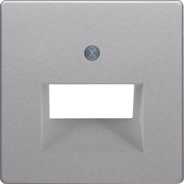 Central Panel for UAE Socket 2-Way, Q.1/Q.3/Q.7, Aluminum Plush image 1