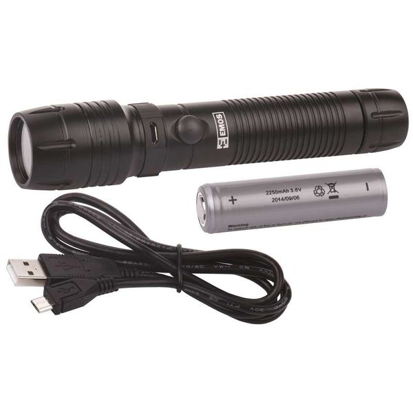 Rechargeable LED flashlight E-BRL303, 5W LED CREE, FOCUS image 1