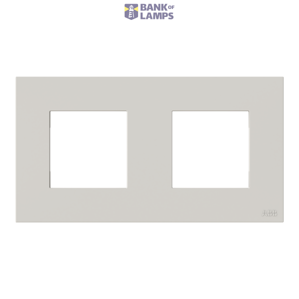 Frame 2-gang / 2+2-modules - ABB logo - Basic - Dune image 1