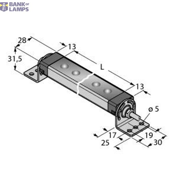 LED Linear Light In the Metal Housing   WLS28-2XW1130L25S image 1