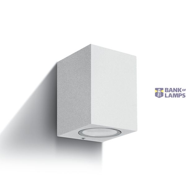 WHITE WALL LIGHT GU10 10W IP65 image 1