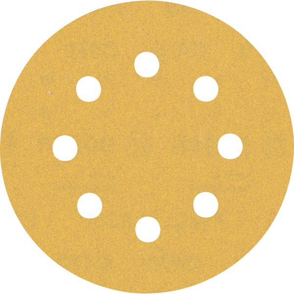 EXPERT C47 Sandpaper with 8 holes for Random Orbital Sanders 115 mm, G 18 5-pc image 1