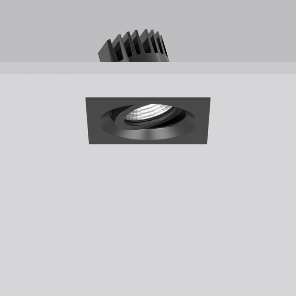 LEVIDO SWING square, 7,5 / 12 W, 670 / 1050 lm, 840, black, DALI Reces image 2