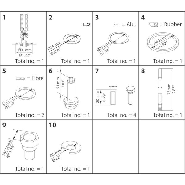 Overhaul kit - EVRAT/EVRST 15 image 1