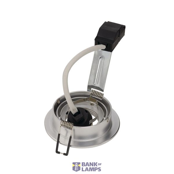PIREQ GU10 ROUND Downlight, alu brushed, max. 50W, incl. clip springs image 2