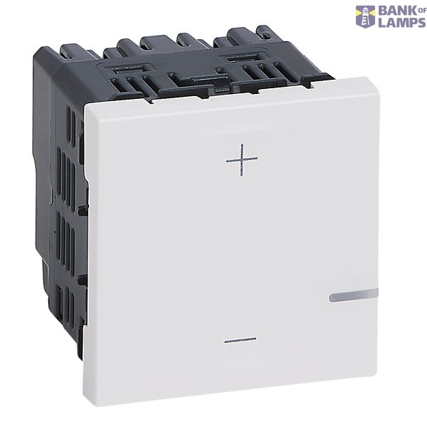 UNIVERSAL DIMMER WITHOUT NEUTRAL 2WIRES 125W MOSAIC WHITE image 1