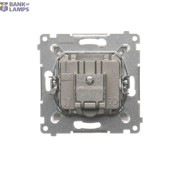 Key for a double roller blind for switches and electronic controllers, cream white/electro white image 1