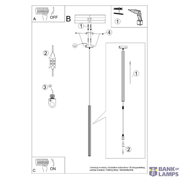 Pendant lamp ARCHE 1 white image 6