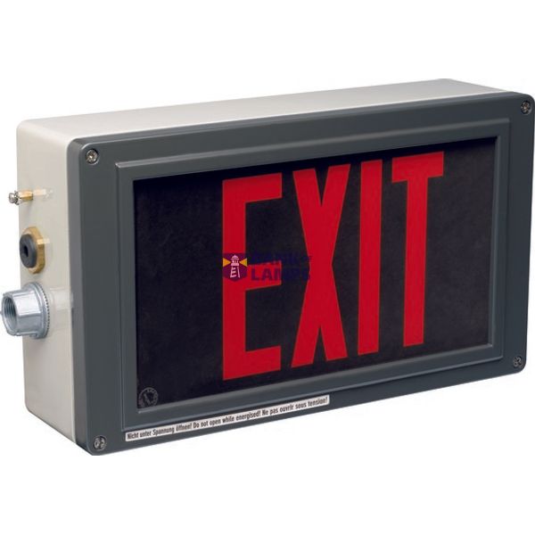 Ex-escape sign luminaires EX-LITE Z for zone 1/21, Text(red): EXIT, Base color: Black image 2