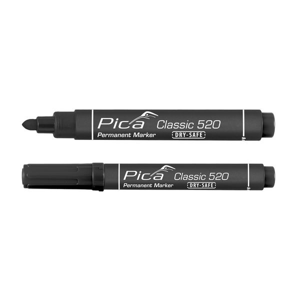 Pica 10 pcs 520/46 Permanent Marker 1-4mm round black image 4