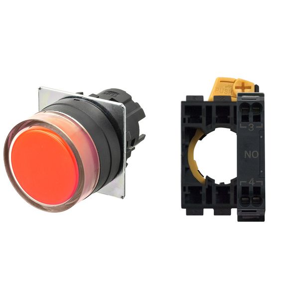 Pushbutton A22NN Ã˜22, bezel plastic, FULL GUARD, MOMENTARY, CAP COLOR A2215217M image 3