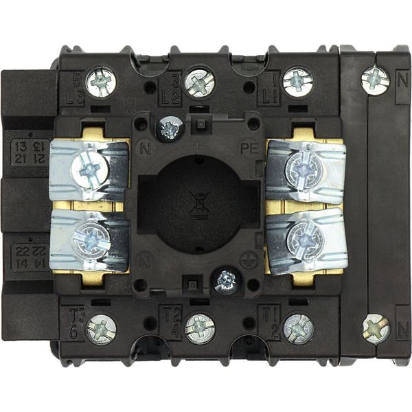 P3-100/EA/SVB-SW/N/HI11 Main switch, P3, 100 A, flush mounting, 3 pole + N, 1 N/O, 1 N/C, STOP function, With black rotary handle and locking ring, Lockable in the 0 (Off) po image 13