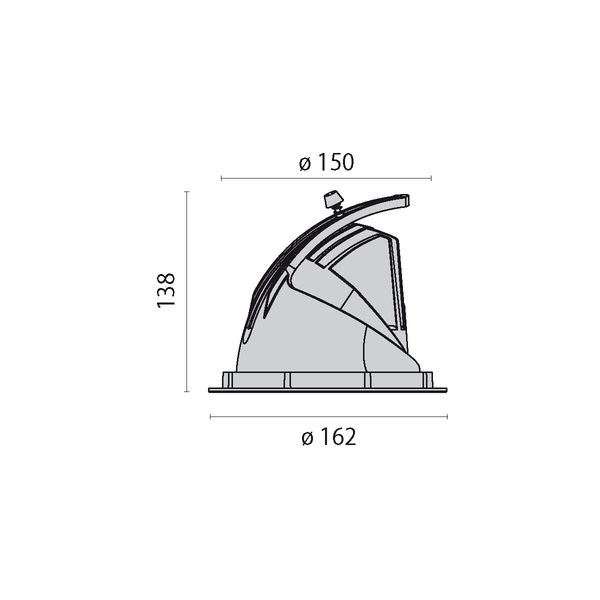 EB434 LED (162mm) 27W 840 FLOOD ZWART image 8